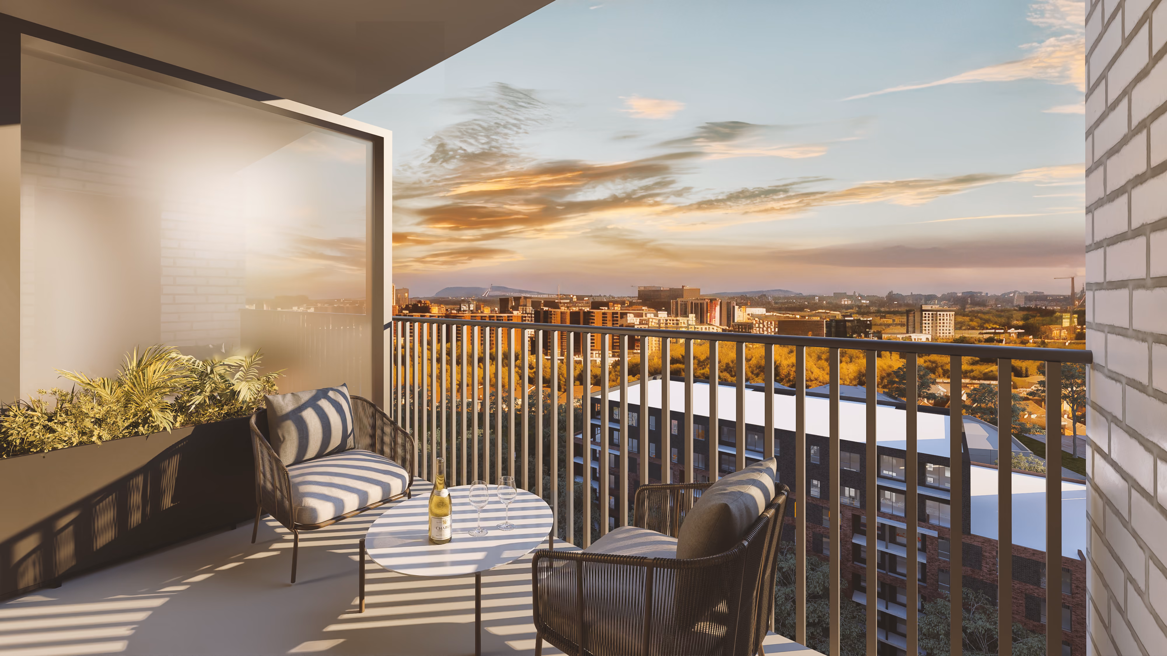 Balcon d'un condo locatif VAIA